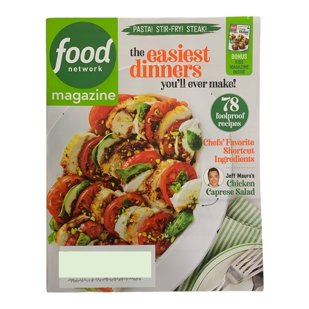 Food Network Magazine September 2023 Jeff Mauro Easiest Dinners 78 Recipes Pasta